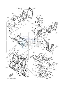 CZD300A X-MAX 300 X-MAX (B741 B749) drawing LEG SHIELD