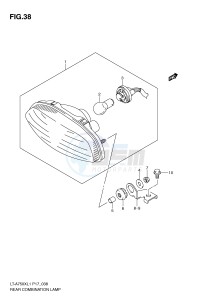 LT-A750X (P17) drawing REAR COMBINATION LAMP (LT-A750XL1 P24)