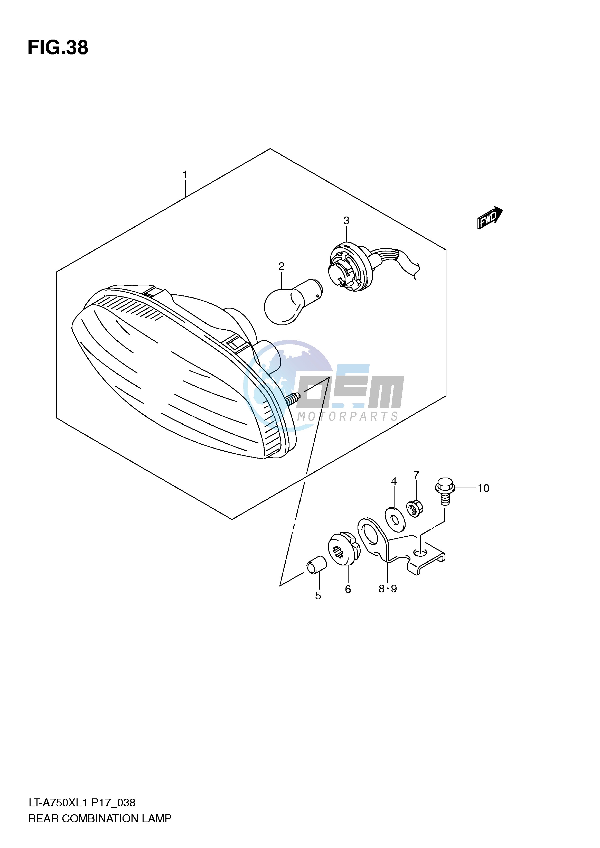 REAR COMBINATION LAMP (LT-A750XL1 P24)