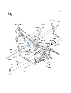 VN1700 CLASSIC TOURER VN1700C9FA GB XX (EU ME A(FRICA) drawing Frame Fittings