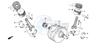 XL650V TRANSALP drawing CRANKSHAFT/PISTON