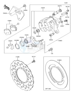 KX85-II KX85DJF EU drawing Rear Brake