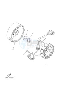 YFZ450 YFZ450B (1PD2 1PD3 1PD1) drawing GENERATOR