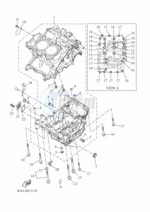 XSR700 MTM690D-U (BJY2) drawing CRANKCASE