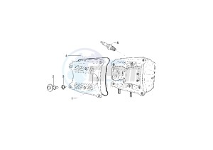 Beverly 500 drawing Cylinder head cover