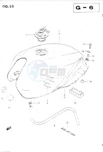 GSX500E (E39) drawing FUEL TANK (GSX500EE)