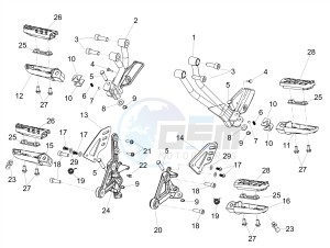 SHIVER 900 E4 ABS NAVI (EMEA) drawing Foot rests