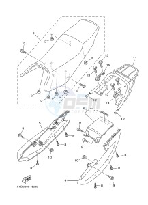 YBR125ED (51D3) drawing SEAT