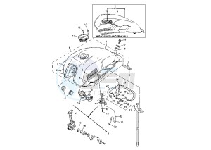 XJR-XJR SP 1300 drawing FUEL TANK XJR 1300SP MY00-01