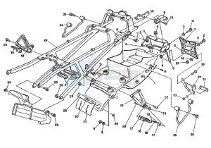 MITO EVOL.125 drawing REAR FRAME