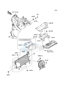 VERSYS_ABS KLE650DCF XX (EU ME A(FRICA) drawing Radiator