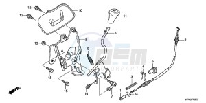 CBR650FAG CBR650F 6ED - (6ED) drawing SELECT LEVER