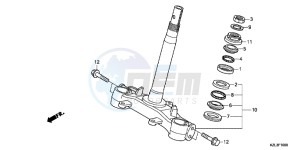 NSC110WHB drawing STEERING STEM