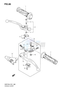 GSR750 ABS EU drawing HANDLE LEVER