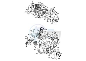 XV VIRAGO 1100 drawing INTAKE