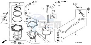 TRX420TMA Europe Direct - (ED / 2WD) drawing FUEL PUMP