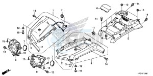 TRX420FA1H TRX420 ED drawing FRONT FENDER