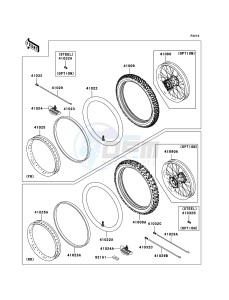 KX250F KX250YBF EU drawing Tires