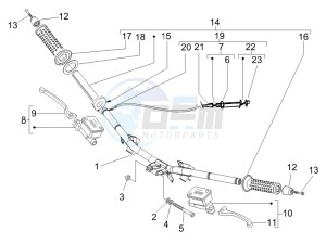 Runner 50 Pure Jet Race drawing Handlebars - Master cilinder