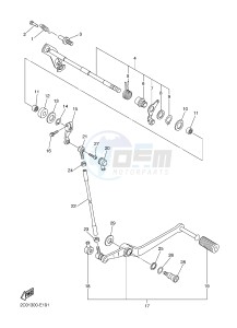 YZF-R6 600 R6 (2CXE 2CXF) drawing SHIFT SHAFT