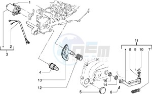 FREE FL 50 drawing Starting motor-starter lever