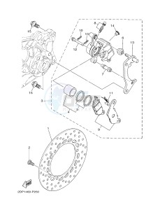 GPD125A GPD125-A NMAX125 (BV31 BV33) drawing REAR BRAKE CALIPER