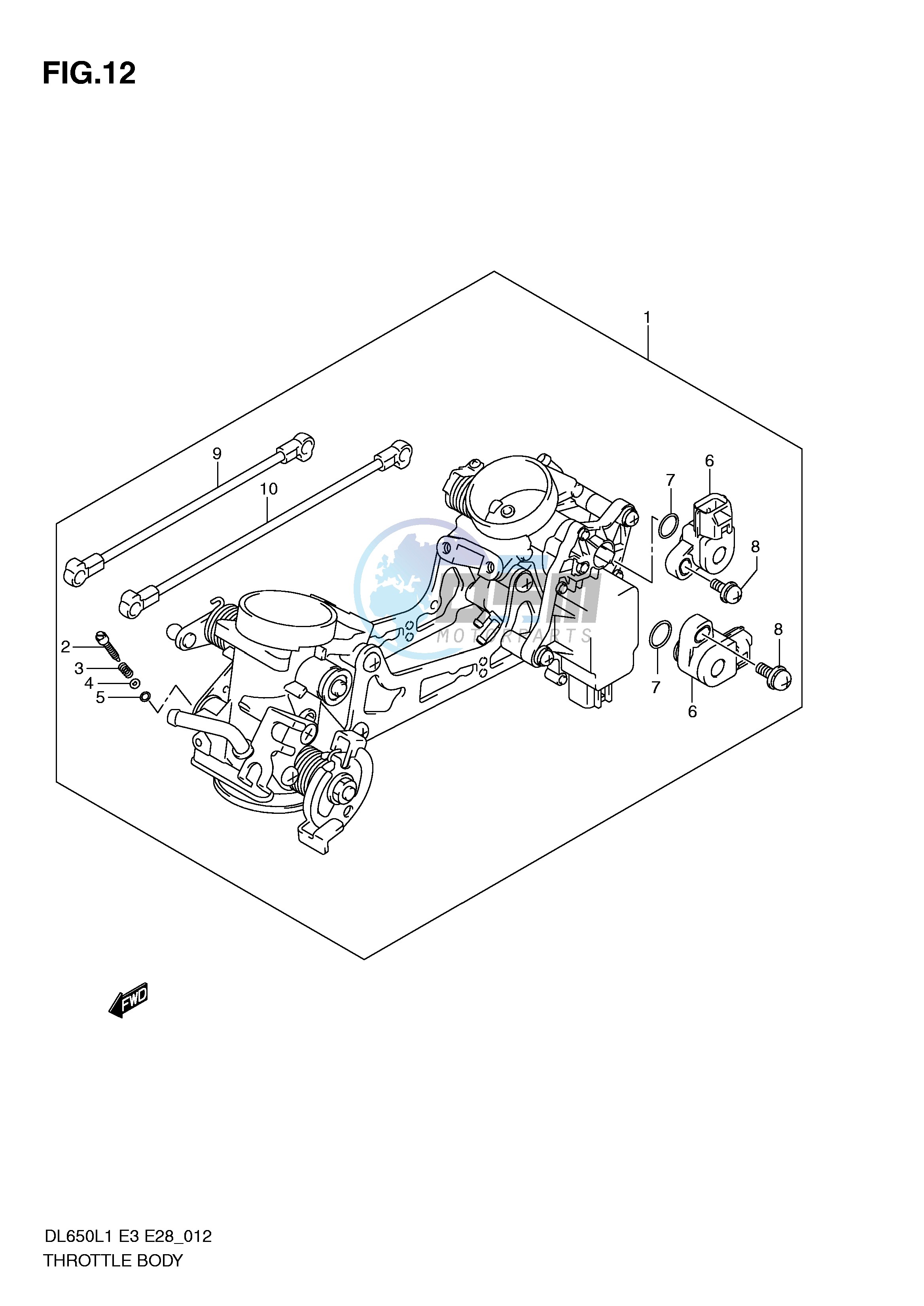 THROTTLE BODY (DL650L1 E28)