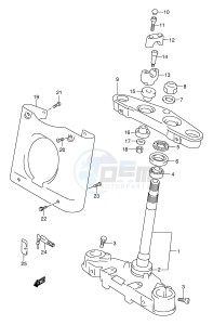 VL1500 (E2) drawing STEERING STEM (MODEL W X)