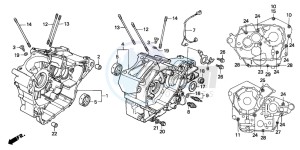 VT600C drawing CRANKCASE