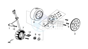 HD 2 125 drawing IGNITION / STARTER CLUTCH