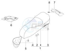 GTS 250 ie Super USA drawing Saddle - Tool roll