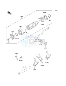 VN 800 A [VULCAN 800] (A10-A11) [VULCAN 800] drawing GEAR CHANGE DRUM_SHIFT FORK-- S- -