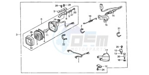 TRX300 FOURTRAX 300 drawing STOP LIGHT