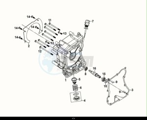 FIDDLE IV 125 LC ABS (XG12WW-EU) (M0) drawing R. CRANK CASE COVER