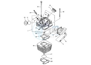 YFA BREEZE 125 drawing CYLINDER HEAD