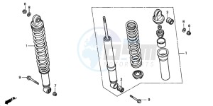 TRX450ES drawing REAR CUSHION