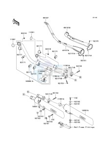 VN 2000 F [VULCAN 2000 CLASSIC LT] (6F-7F) F7F drawing MUFFLER-- S- -