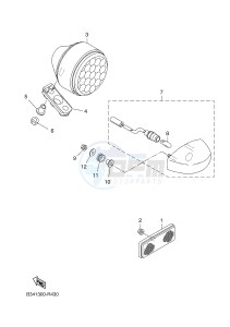 XSR700 (B341 B341 B341) drawing TAILLIGHT