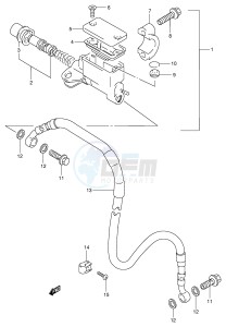 DR350 (E1) drawing FRONT MASTER CYLINDER (E24)