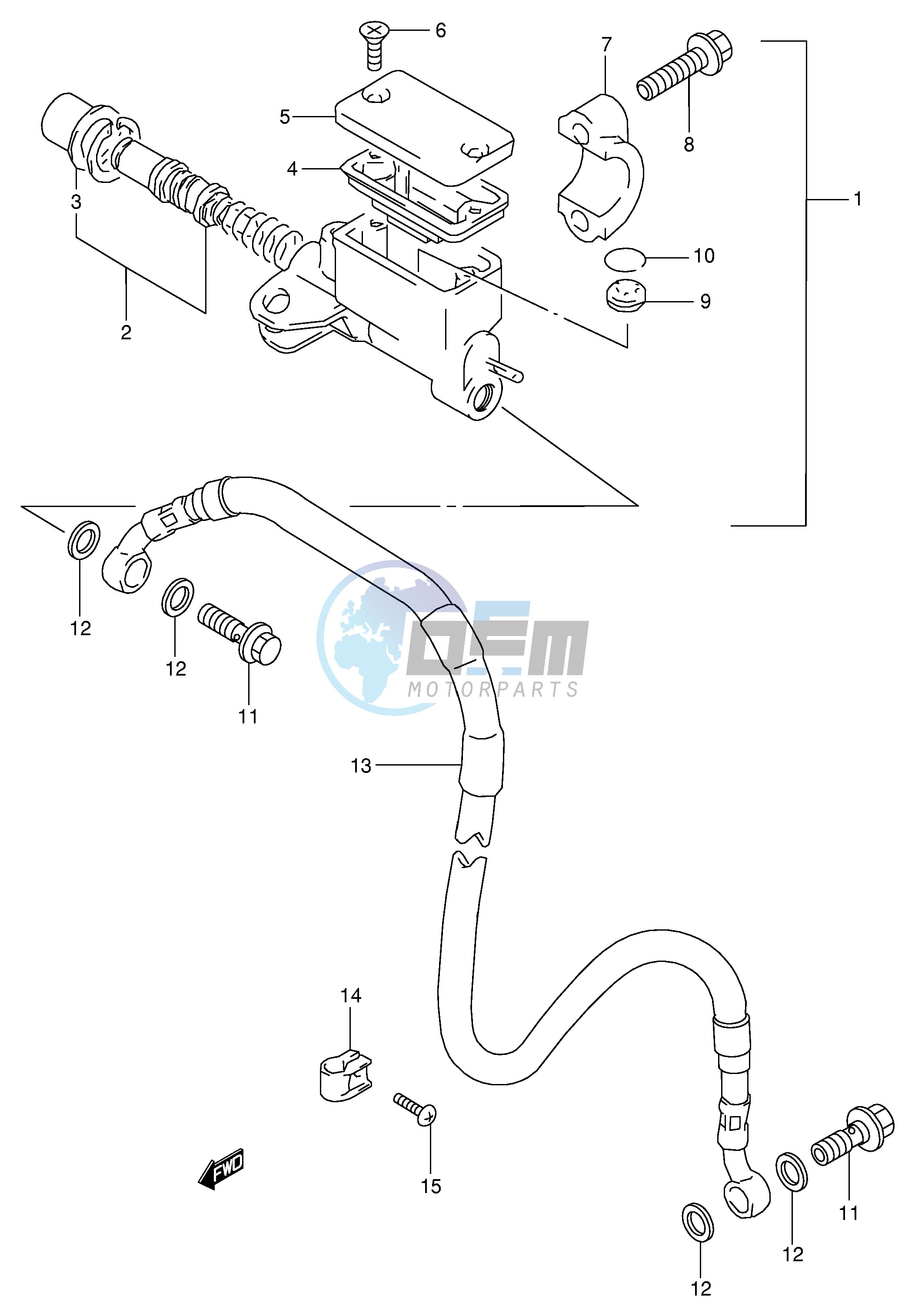 FRONT MASTER CYLINDER (E24)