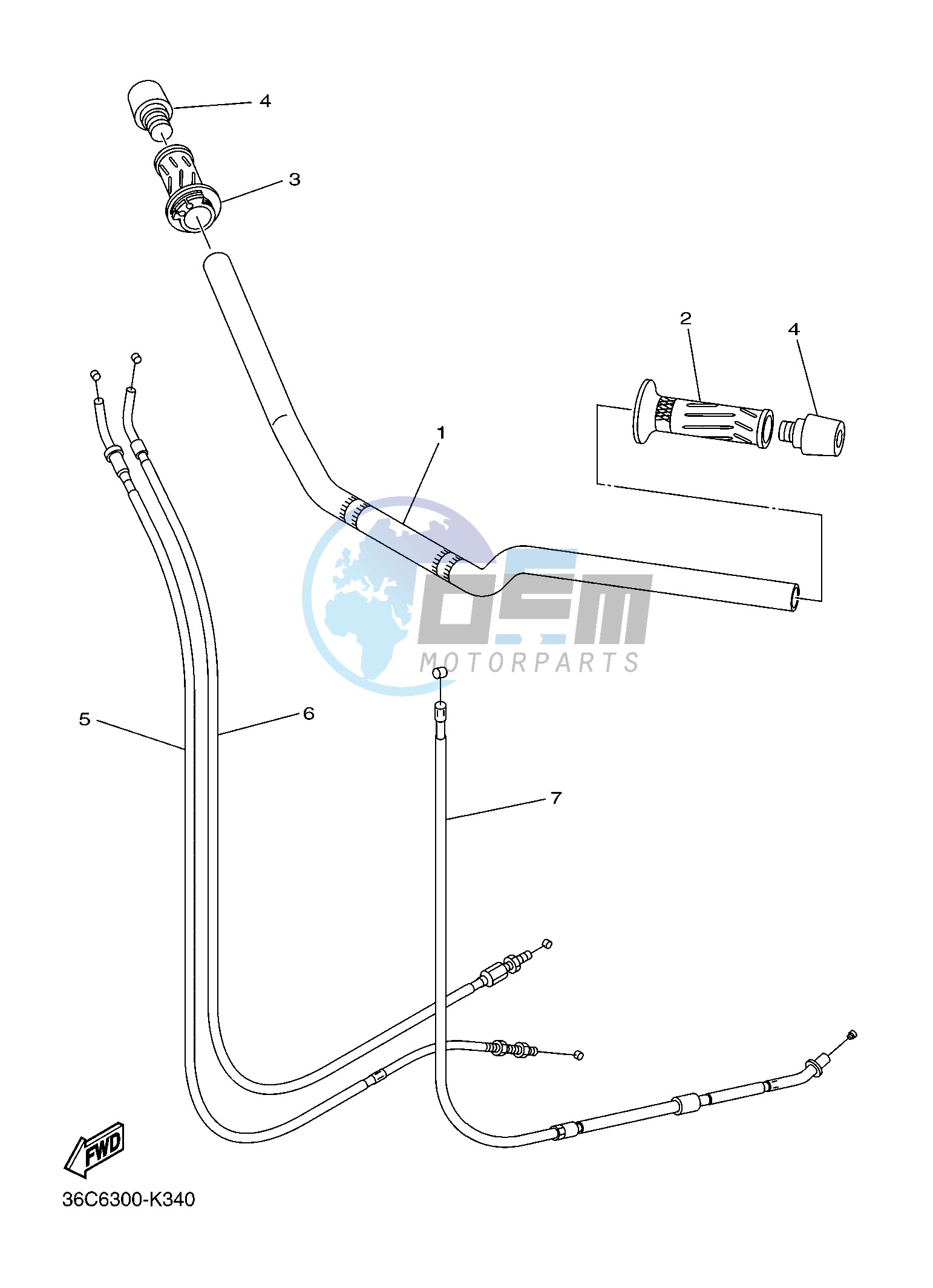 STEERING HANDLE & CABLE