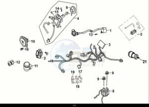 JET 14 125 LC ABS (XC12WX-EU) (E5) (M1) drawing WIRE HARNESS