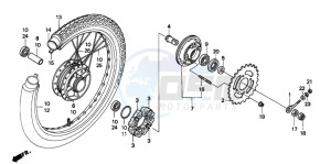 C50SW drawing REAR WHEEL