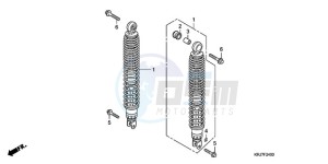 FES1259 France - (F / CMF 2F) drawing REAR CUSHION