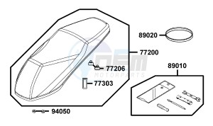 PEOPLE S 200 I drawing Seat