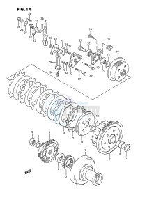 LT-F160 (P2) drawing CLUTCH