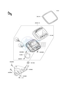 KVF 650 A [PRAIRIE 650 4X4] (A2) [PRAIRIE 650 4X4] drawing METER-- S- -