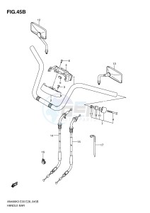 AN400 (E3-E28) Burgman drawing HANDLEBAR (AN400SK5 SK6)