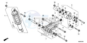 CRF125FE CRF125F Europe Direct - (ED) drawing REAR CUSHION