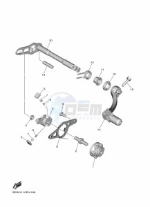 YZ450F (B2W2) drawing SHIFT SHAFT